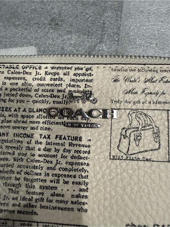 Coach Handbags - COACH Newspaper Print Wristlet